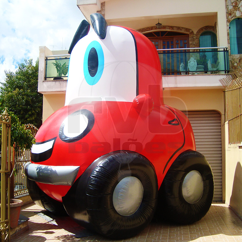 Mascote Inflável Carrinho Vermelho