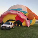 Inicio do teste do balão de formato especial (special shape) “Monkey King”