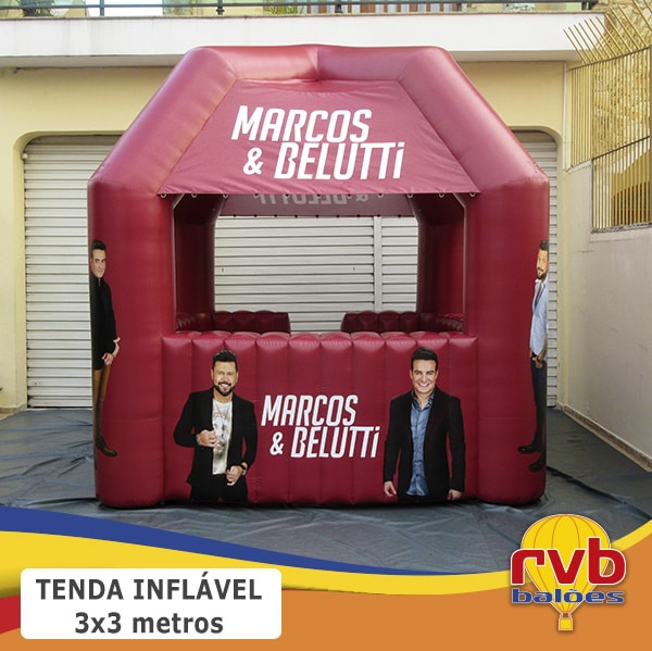 Como são fabricados os infláveis promocionais – Tenda Marcus e Belutti