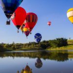 Balões com a qualidade RVB no pódio do 30º Campeonato Brasileiro de Balonismo em Boituva