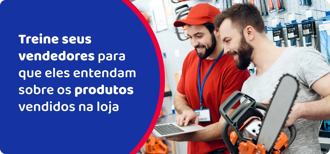 Treinamento de vendedores loja de ferramentas