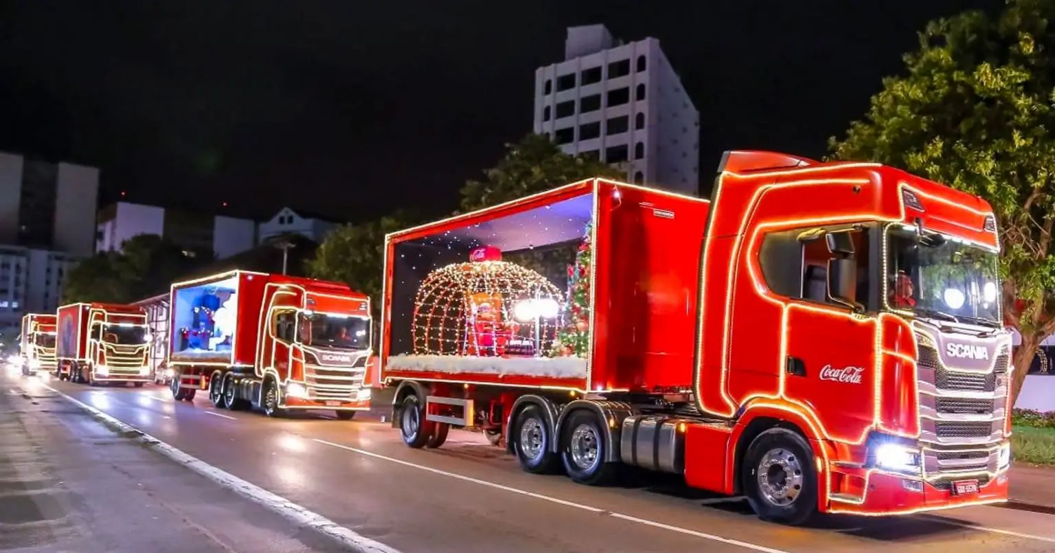 Caravana de Natal Caminhão da Coca-cola