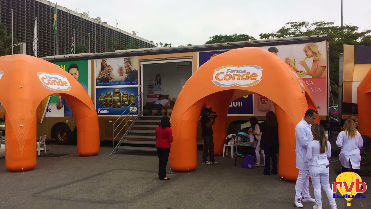 Ações de marketing para farmácias - Tenda Iglu 4x4 - FARMA CONDE