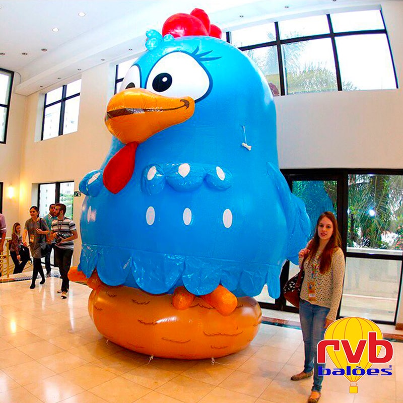Balões Infláveis Personalizados Réplica Galinha Pintadinha