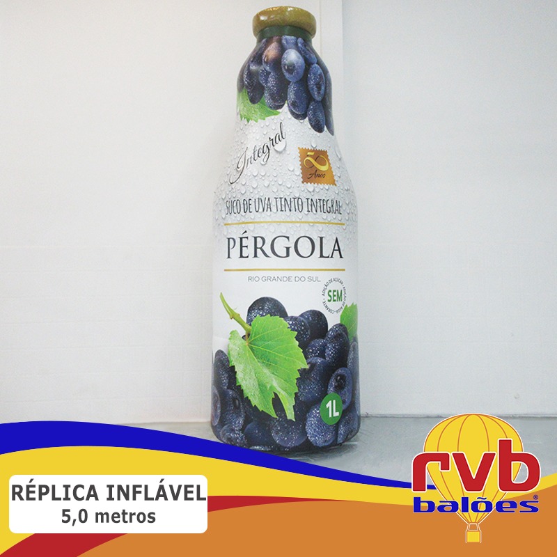 Garrafa Inflável Promocional Suco Pérgola