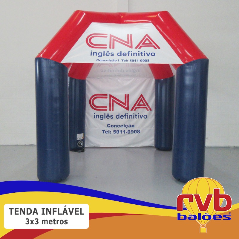 Tenda Promocional inflável CNA Idiomas escola de inglês 01