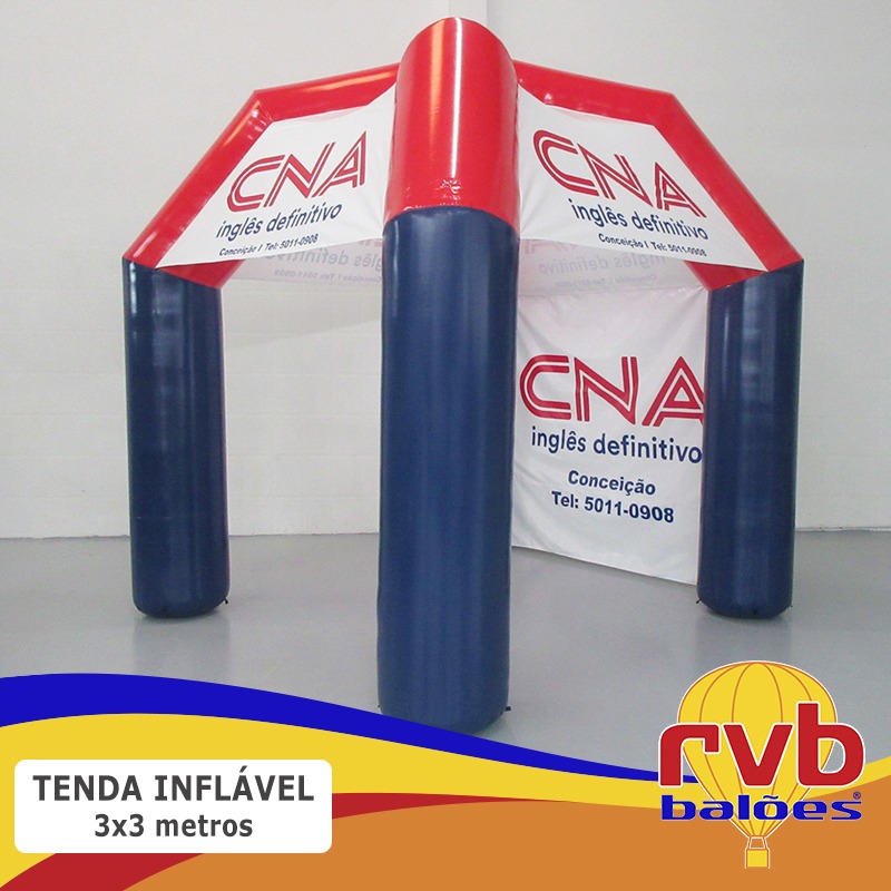 Tenda Promocional inflável CNA Idiomas escola de inglês 02