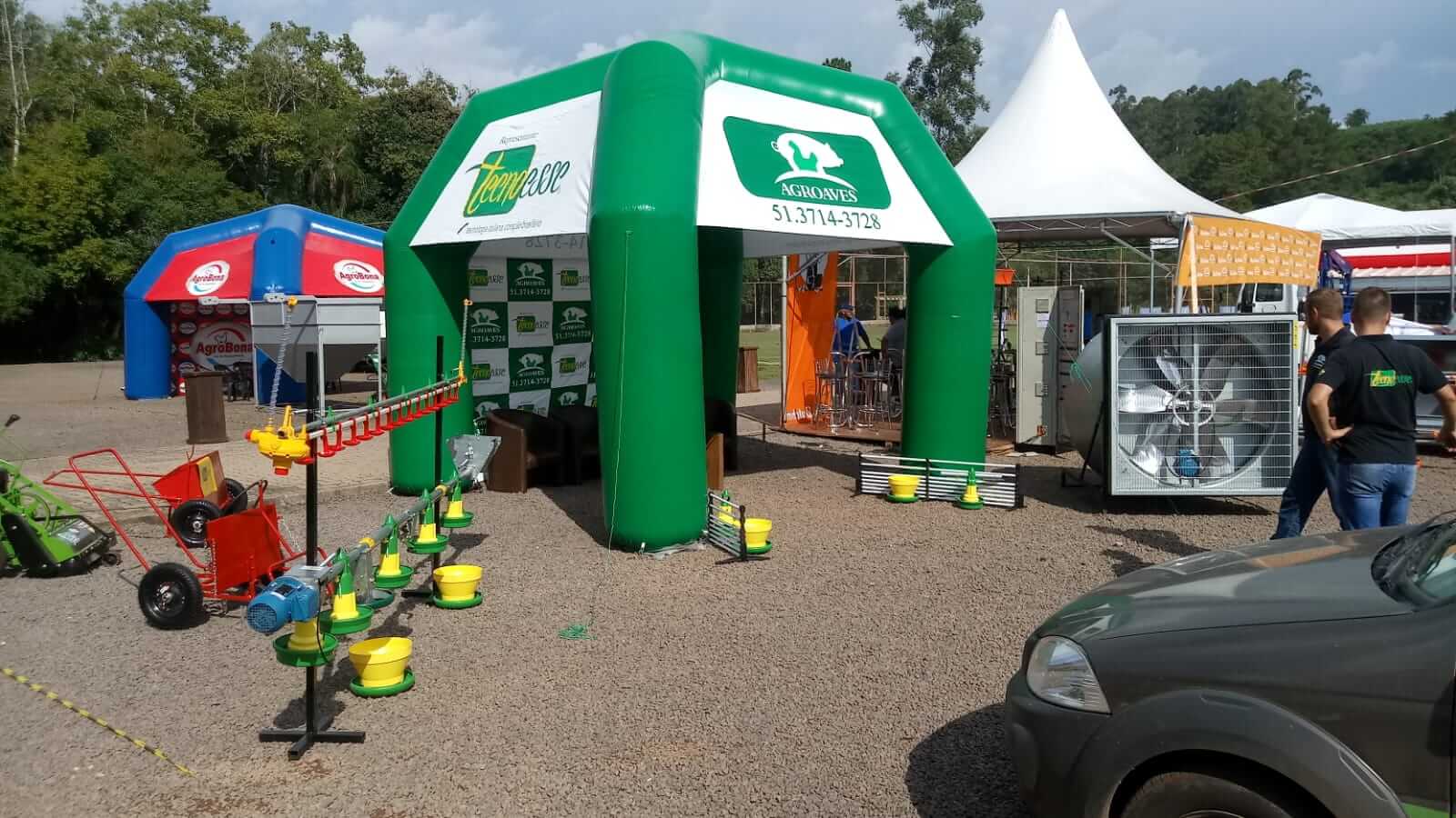 Stand de vendas para expor em feiras