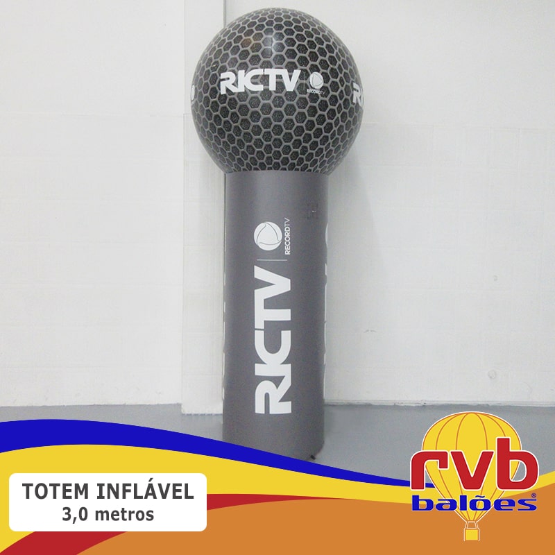 totem inflável ric tv
