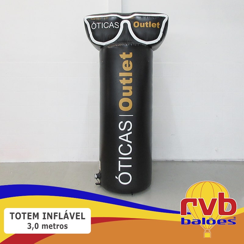 totem inflável oticas