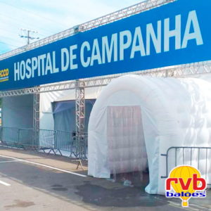 Desinfectar ambientes comerciais:Túnel Inflável de Desinfecção Prefeitura de Mauá
