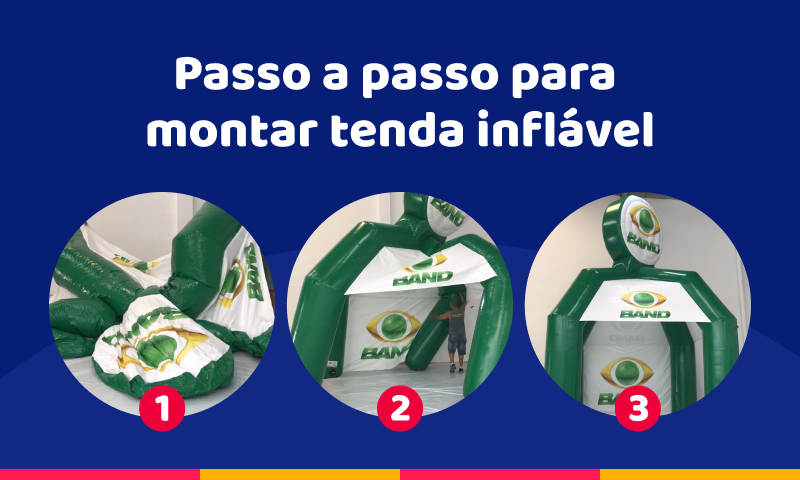 Passo a passo para montar tenda inflável Passo a passo para montar tenda inflável