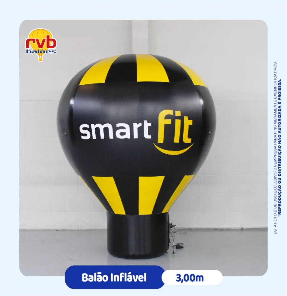 Balão Inflável - 3metros - Academia Smartif