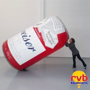 LATA INFLAVEL PROMOCIONAL BUDWEISER