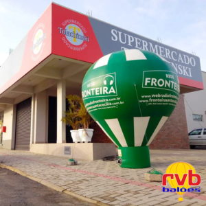 Baloes inflaveis personalizados Balao Radio Fronteira FM