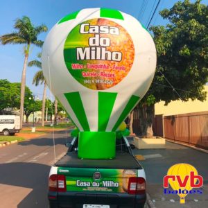 Baloes inflaveis personalizados balao Casa do Milho