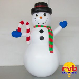 Marketing para o natal boneco de neve inflavel