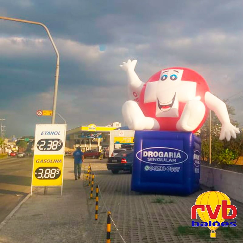 Mascote Inflavel Drogaria Singular