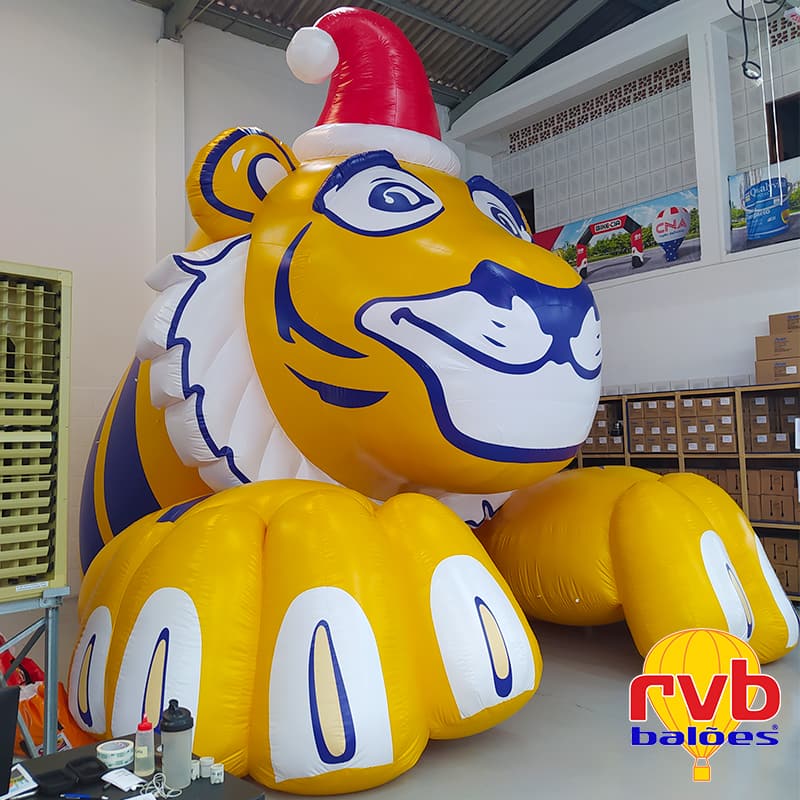 Mascote Inflavel Tigre Colegio Camp