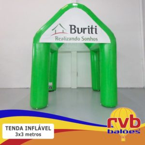 Tenda Inflavel Gigante 3x3 Casinha Buriti