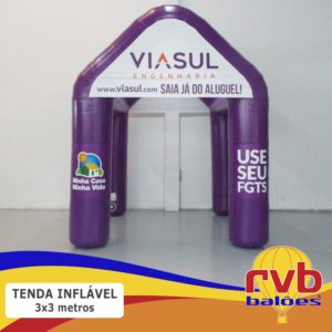Tenda Inflavel Gigante 3x3 Casinha Viasul