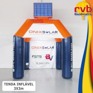 Tenda Inflavel Gigante 3x3 Classica Onix Solar