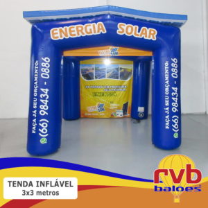 Tenda Inflavel Gigante 3x3 Trave Eletro Som