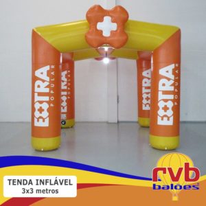 Tenda Inflavel Gigante 3x3 Trave Extra Popular
