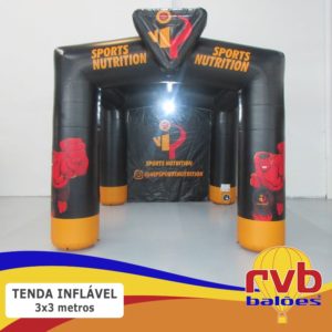 Tenda Inflavel Gigante 3x3 Trave Sport Nutrition