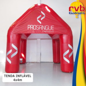 Tenda Inflavel Gigante 4x4 Casinha Prosangue