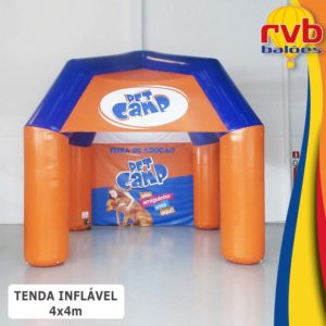Tenda Inflavel Gigante 4x4 Classica Pet Camp
