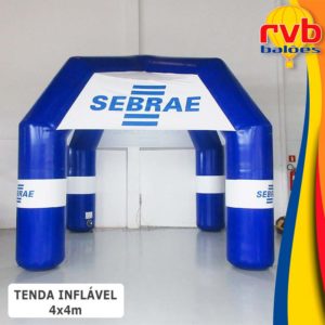 Tenda Inflavel Gigante 4x4 Classica Sebrae