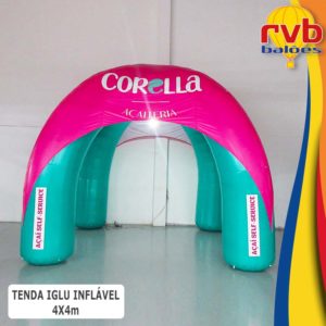 Tenda Inflavel Gigante 4x4 Iglu Corella