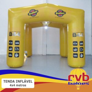 Tenda Inflavel Gigante 4x4 Trave Braclean