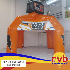 Tenda Inflavel Gigante 5x5 Classica V8 Baterias