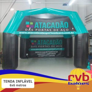 Tenda Inflavel Gigante 6x6 Classica Atacadao das Portas