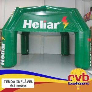 Tenda Inflavel Gigante 6x6 Classica Heliar