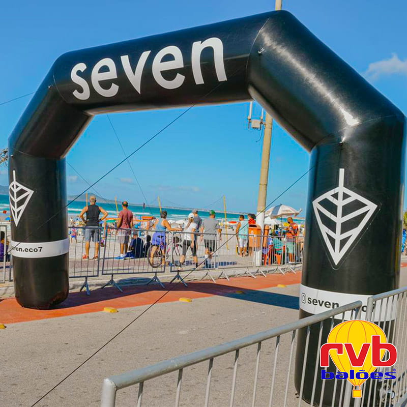 portais inflaveis em eventos esportivos Seven