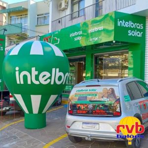 Marketing de alto impacto Balao Intelbras