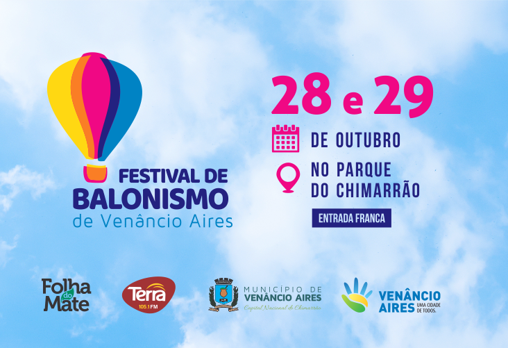 1º Festival de Balonismo de Venâncio Aires será no próximo final de semana