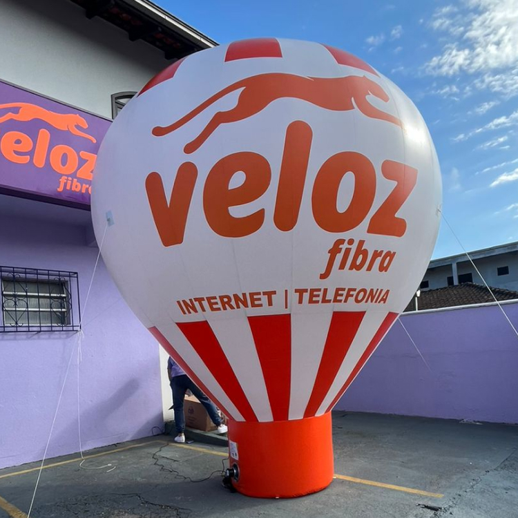 Balão Inflável Personalizado 3 M - Veloz Fibra - Operadora
