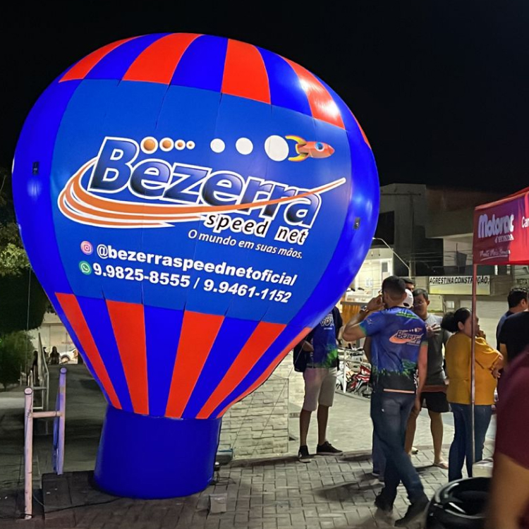 Balão Inflável Personalizado 4 M - Bezerra Speed Net - Operadora
