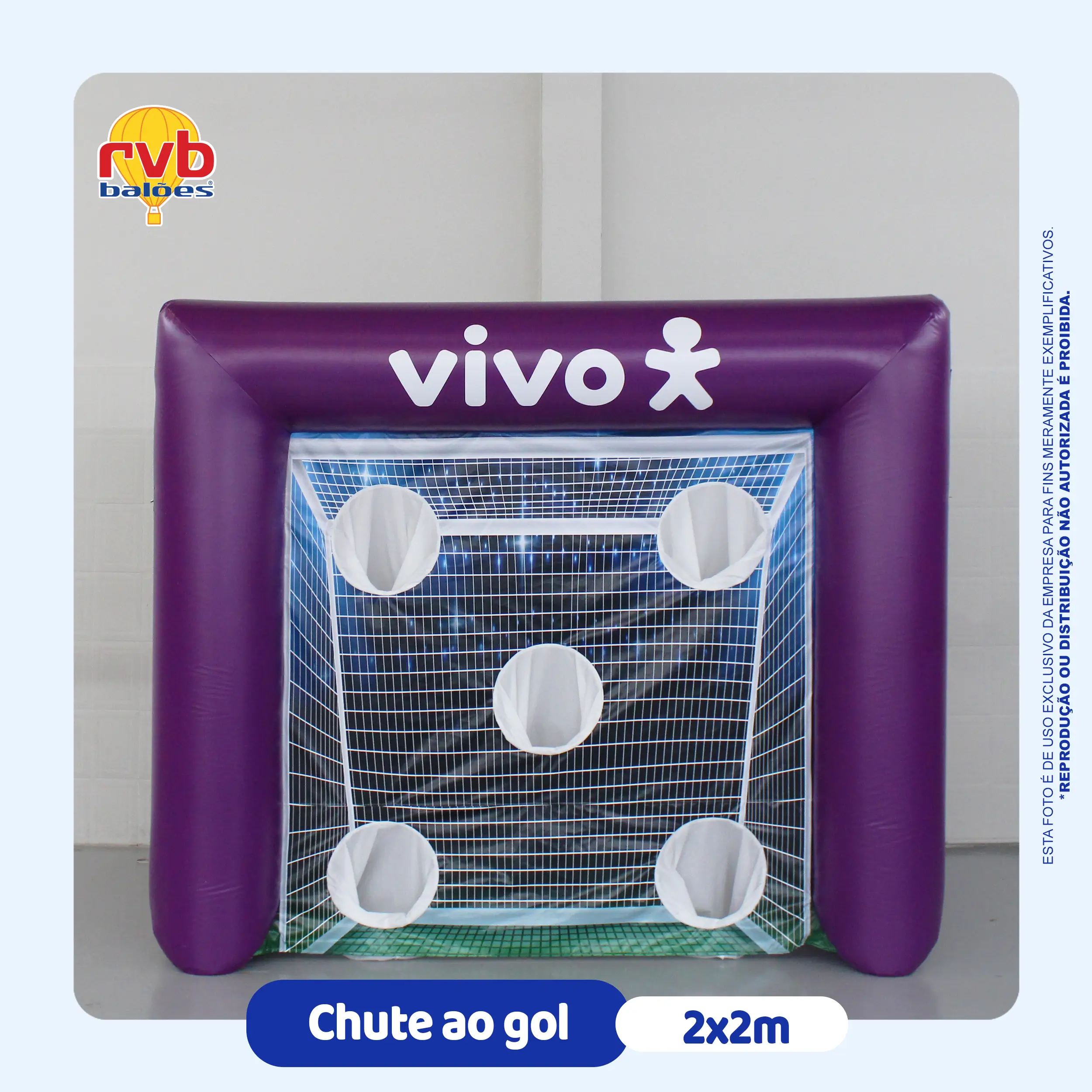 CHUTE AO GOL 2x2m VIVO