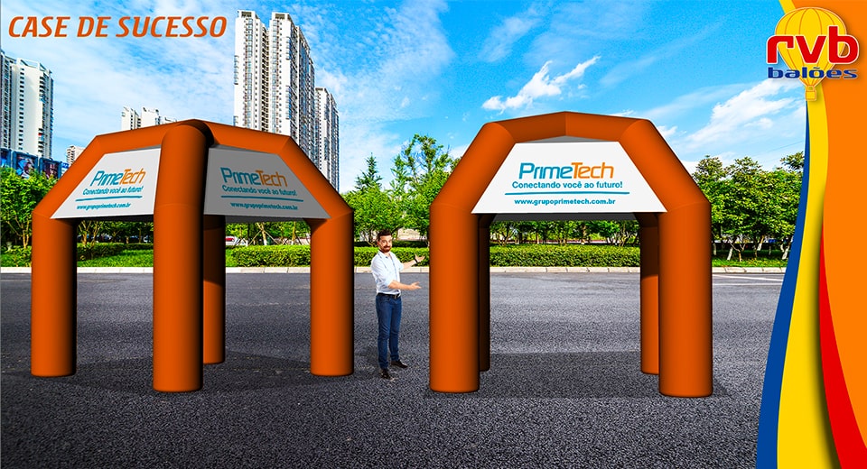 Case: como infláveis promocionais aumentaram o número de vendas da PrimeTech