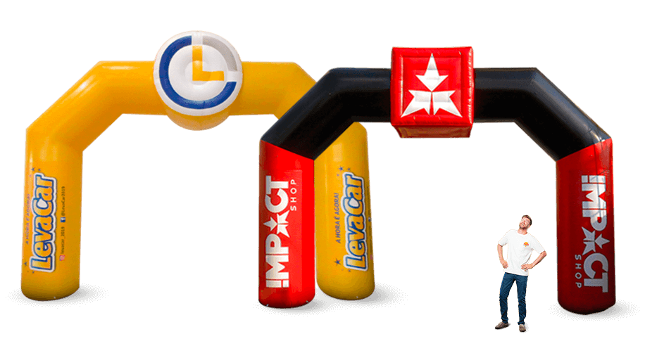 Portais infláveis personalizados para eventos, empresas, feiras e ações de marketing