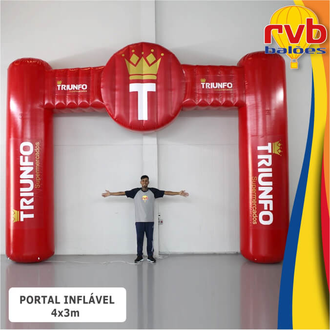 Portal Inflável para Supermercados Triunfo