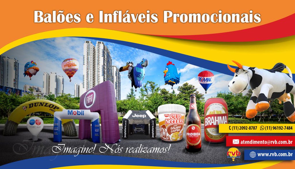 RVB Balões e Infláveis comemora 18 anos de história