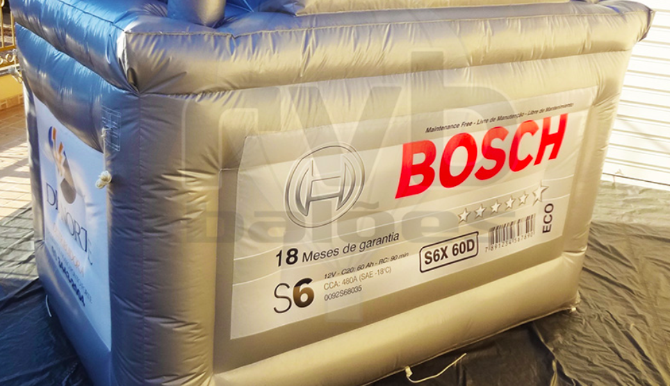 Como a BOSCH usa infláveis promocionais para vender mais ferramentas