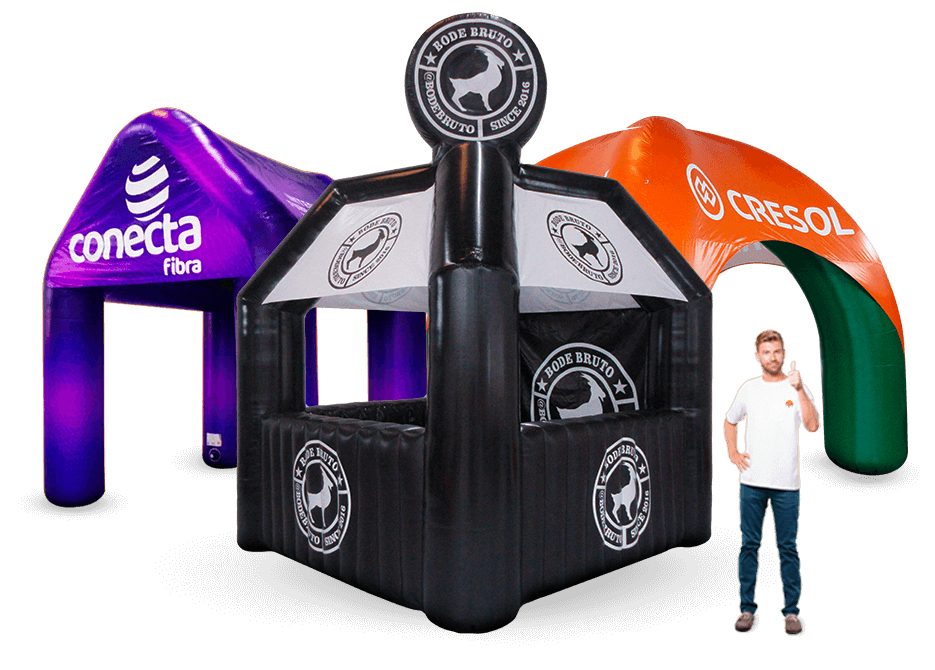 Tenda inflável Personalizada - Ações promocionais