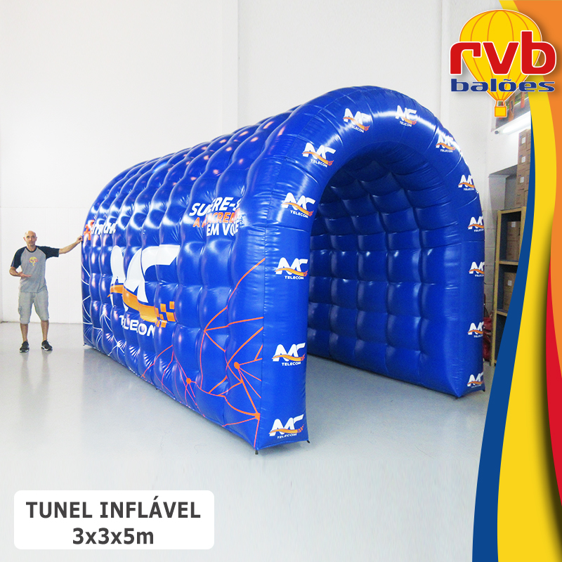 Tunel Inflável 3x3x5m - Mc Telecom 2622 2